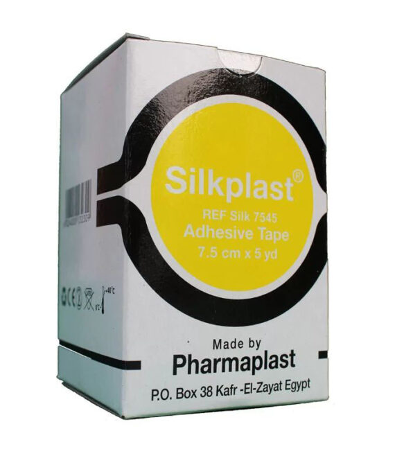 بلاستر سيلك بلاست 7.5 سم - Silk Plast Adhesive Tape بلاستر رول يستخدم فى الغيارات الجراحية