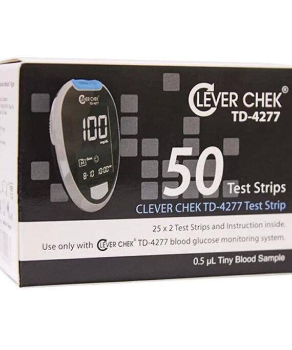 كليفر تشيك الأسود - شرائط سكر Clever Chek TD-4277 Test Strips