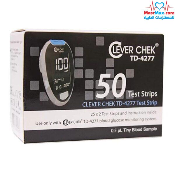 كليفر تشيك الأسود - شرائط سكر Clever Chek TD-4277 Test Strips