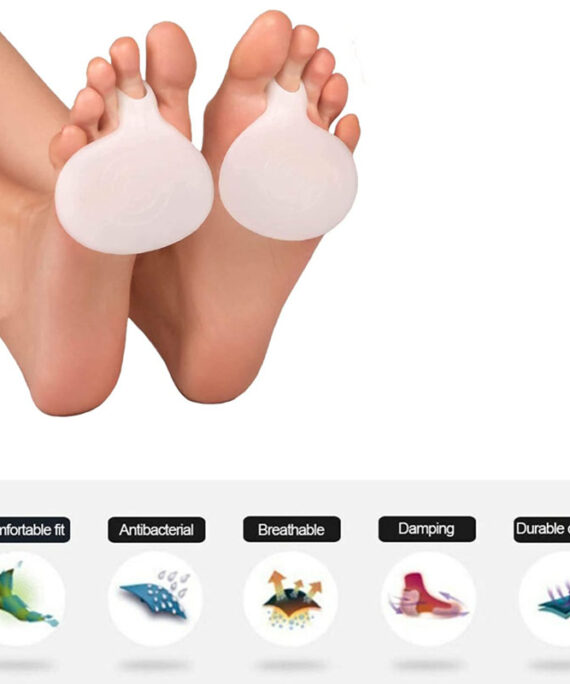 بطانة من السيليكون لتخفيف آلام مقدمة القدم - وسائد مشط القدم