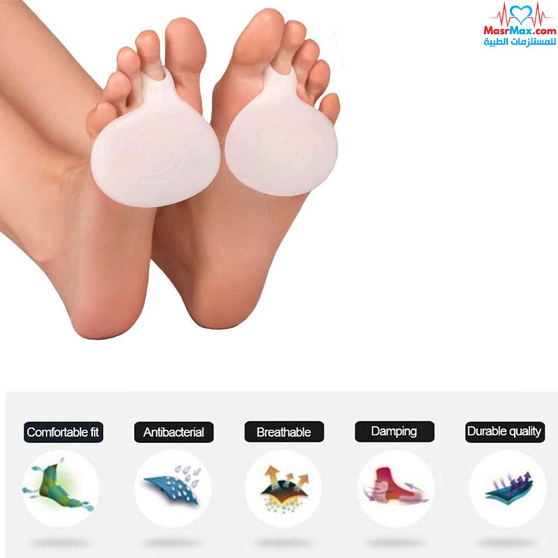 بطانة من السيليكون لتخفيف آلام مقدمة القدم - وسائد مشط القدم