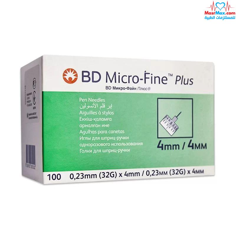 سنون قلم انسولين بي دي BD Pen Needle 4mm - عدد 100 قطعة